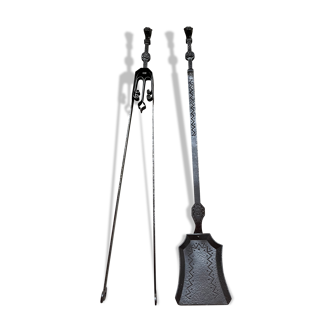 Lot de 2 ustensiles de cheminée