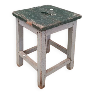 Farmhouse stool - Vintage workshop stool
