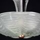 Luxury Barovier & Toso chandelier, Murano Pulegoso glass, 1950s