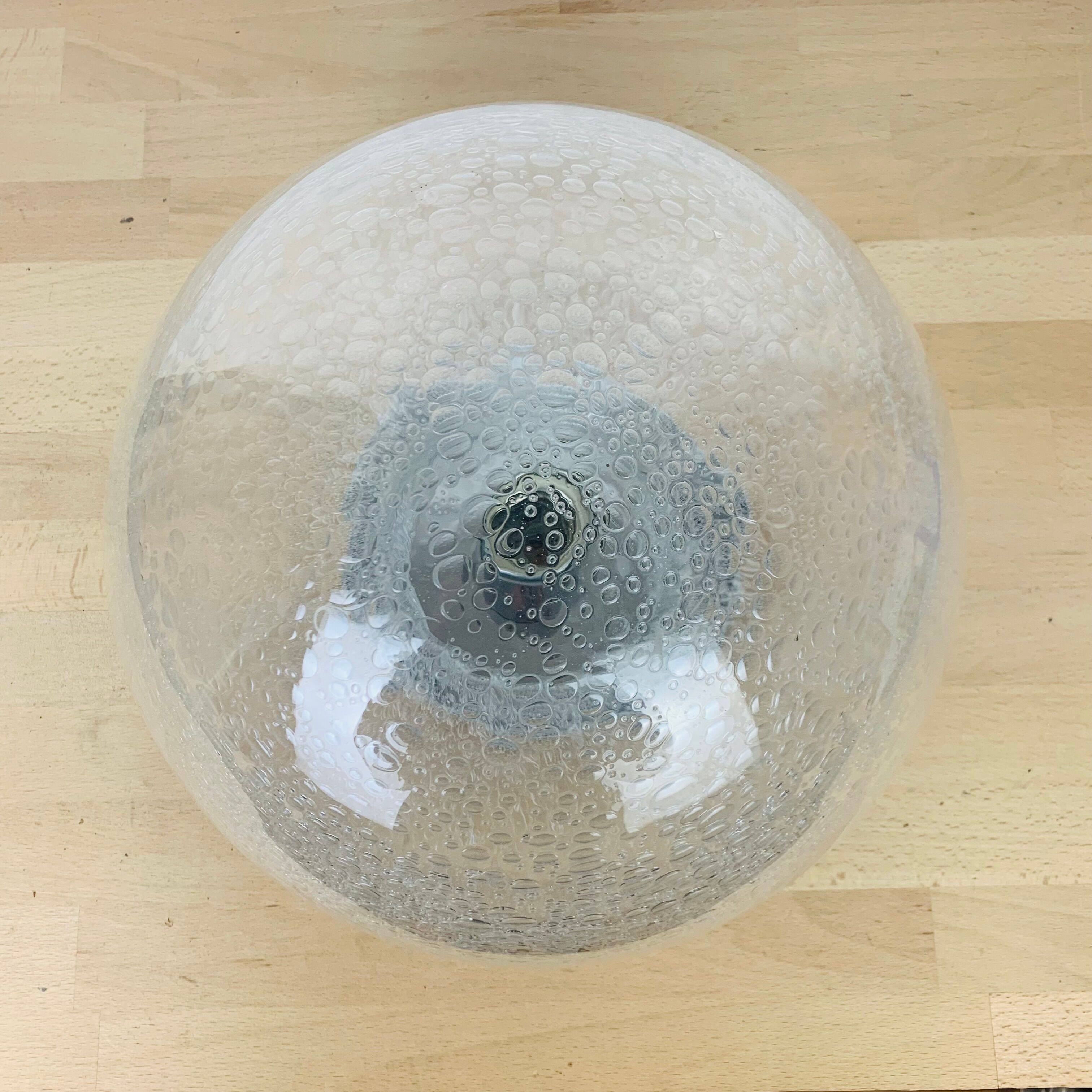 Wall lamp globe Keuco bubble glass space age 70s
