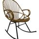 Vintage Dirk van Sliedregt Rohe Noordwolde rattan rocking chair