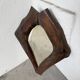 Brutalist wooden mirror 1900