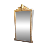 LARGE GOLDEN BEVELLED MIRROR WITH HEAD REF JE