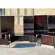 Bookcases of a Mahogany Executive Desk Set, Abbondinterni Italian publisher