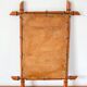Miroir de barbier en bois effet bambou 55 x 41 cm