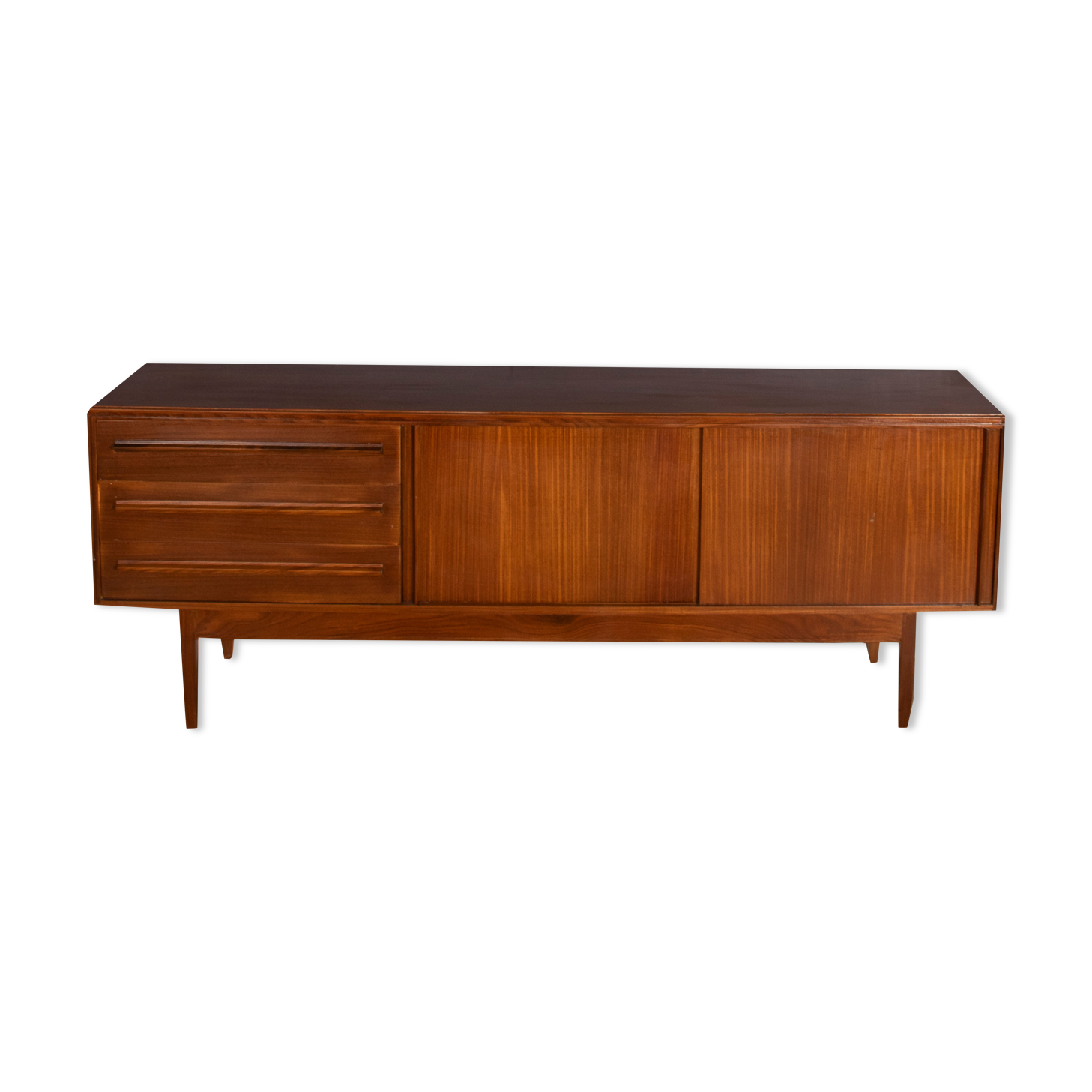 Restored 1960s Long Aformosia Sideboard By White & Newton