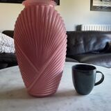 Pink vase draped art deco