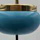 Vintage Turquoise Delight: 1950s Floor Standing Ashtray with Vase Holders