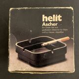 Walter Zeischegg's set of 3 white ashtrays for Helit 1970