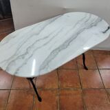Bistro table with marble top