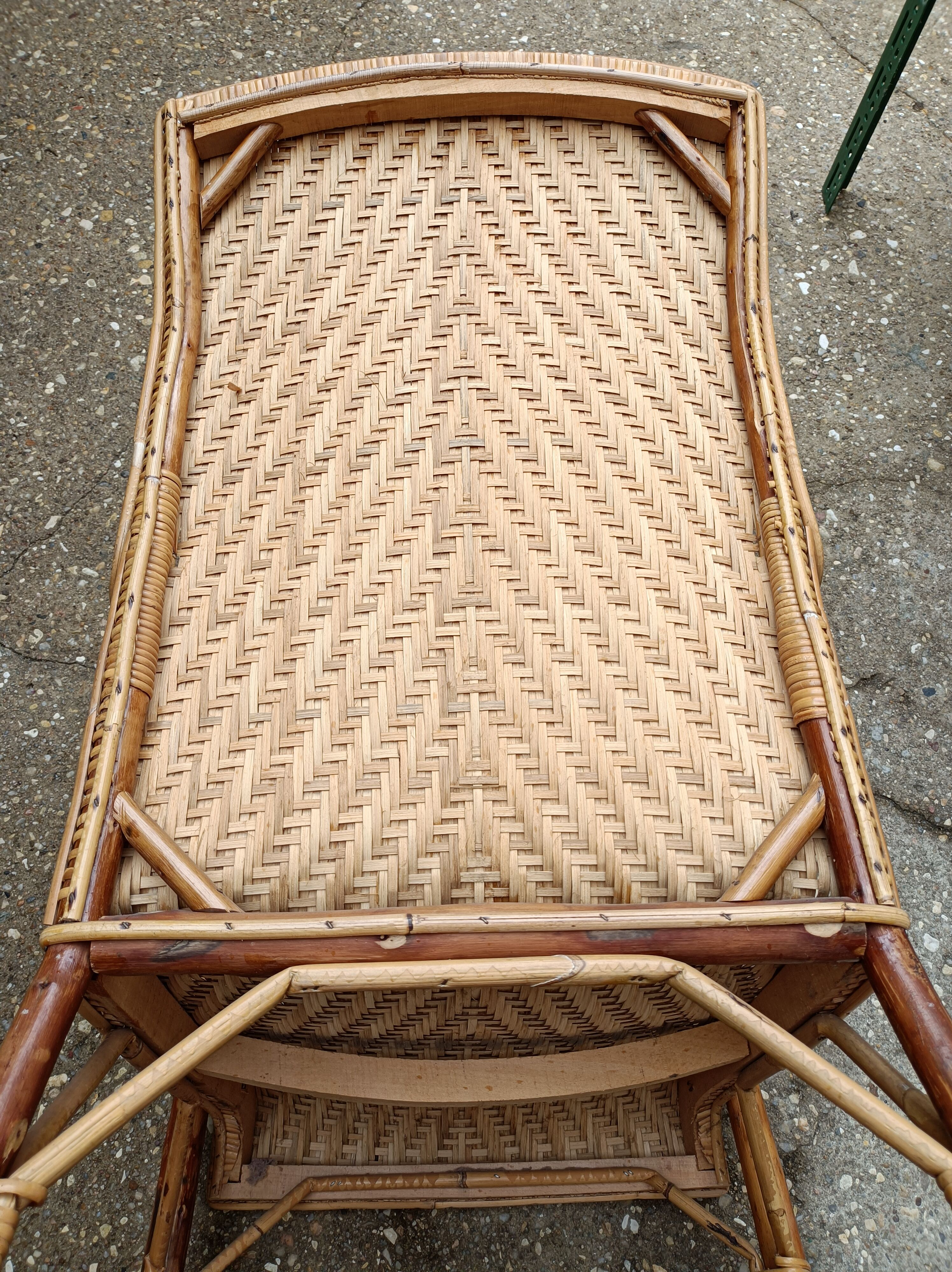 Rattan armchair