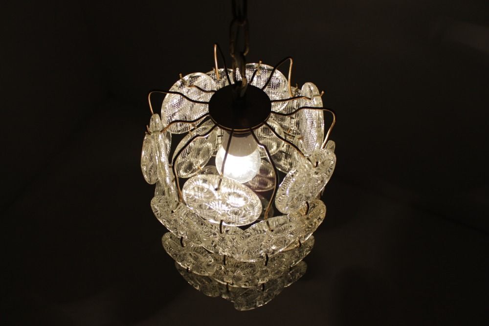 Chandelier glass of Železny Brod 1970 s