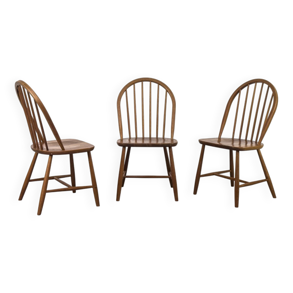 Chaises de salle à manger en teck danois de Tarm Stole & Møbelfabrik, années 1960, ensemble de 3.