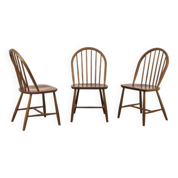 Chaises de salle à manger en teck danois de Tarm Stole & Møbelfabrik, années 1960, ensemble de 3.