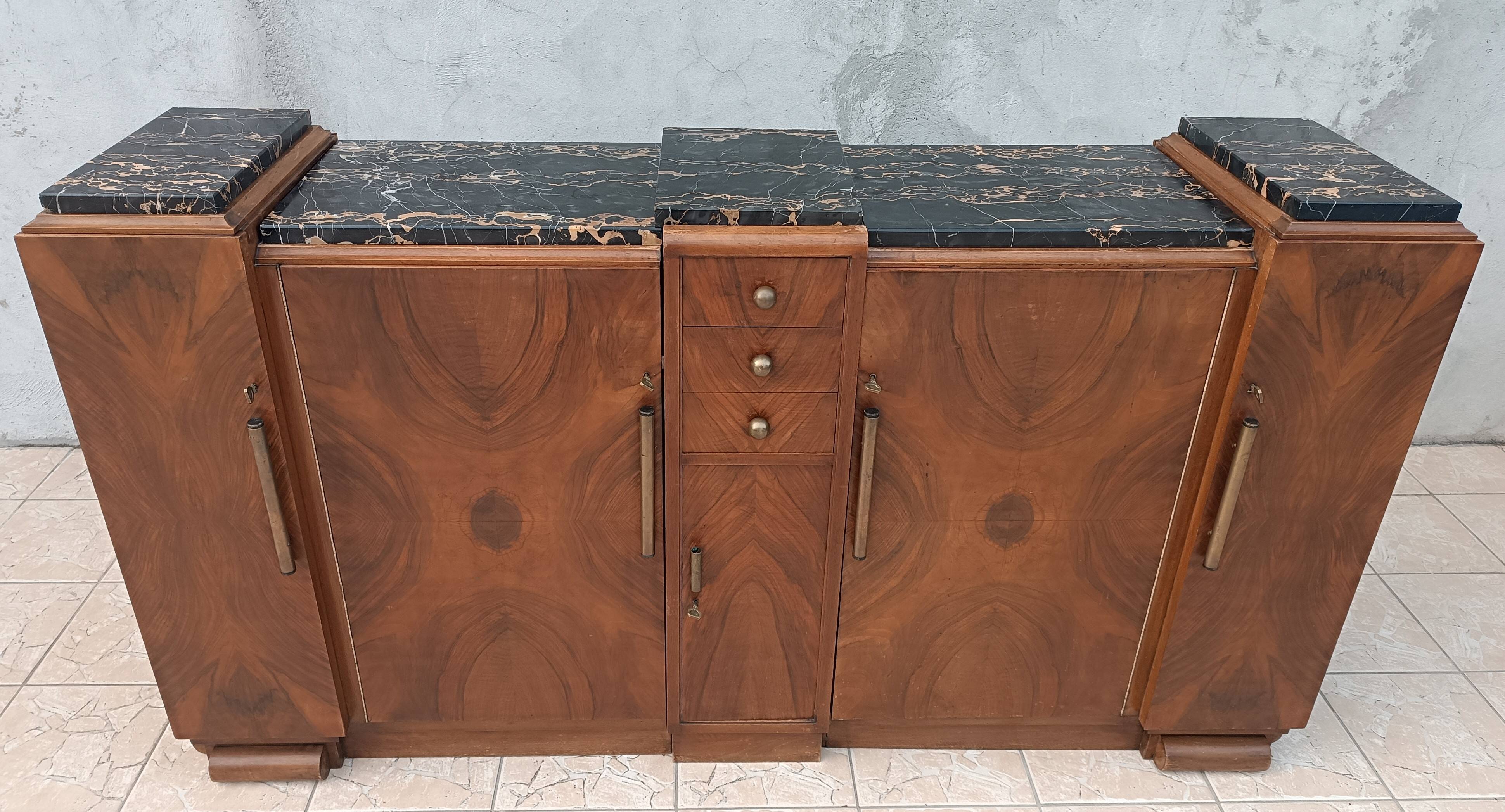 Art Deco mahogany sideboard