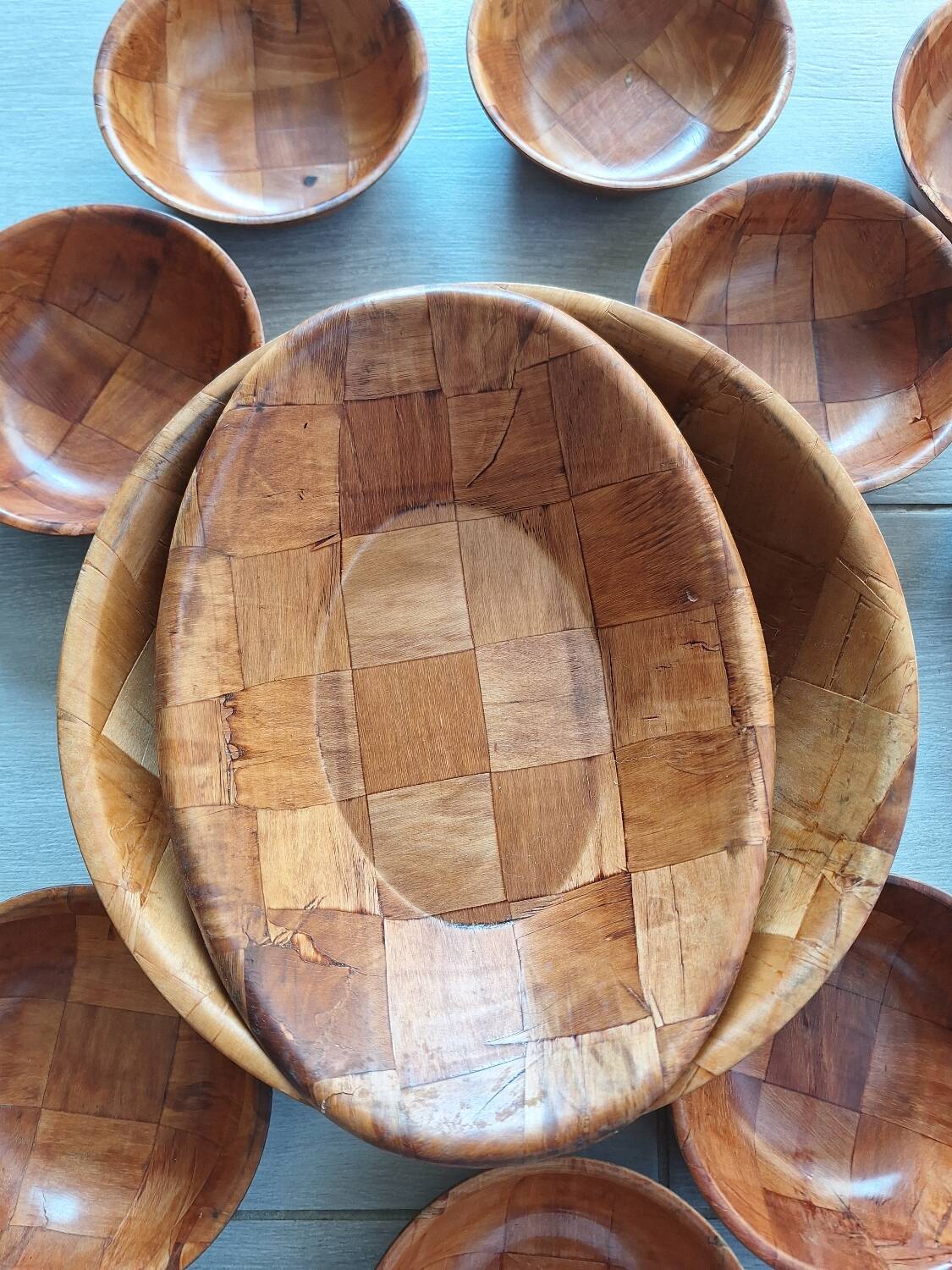 Service vintage en bois