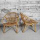 Paire de fauteuil vintage en rotin