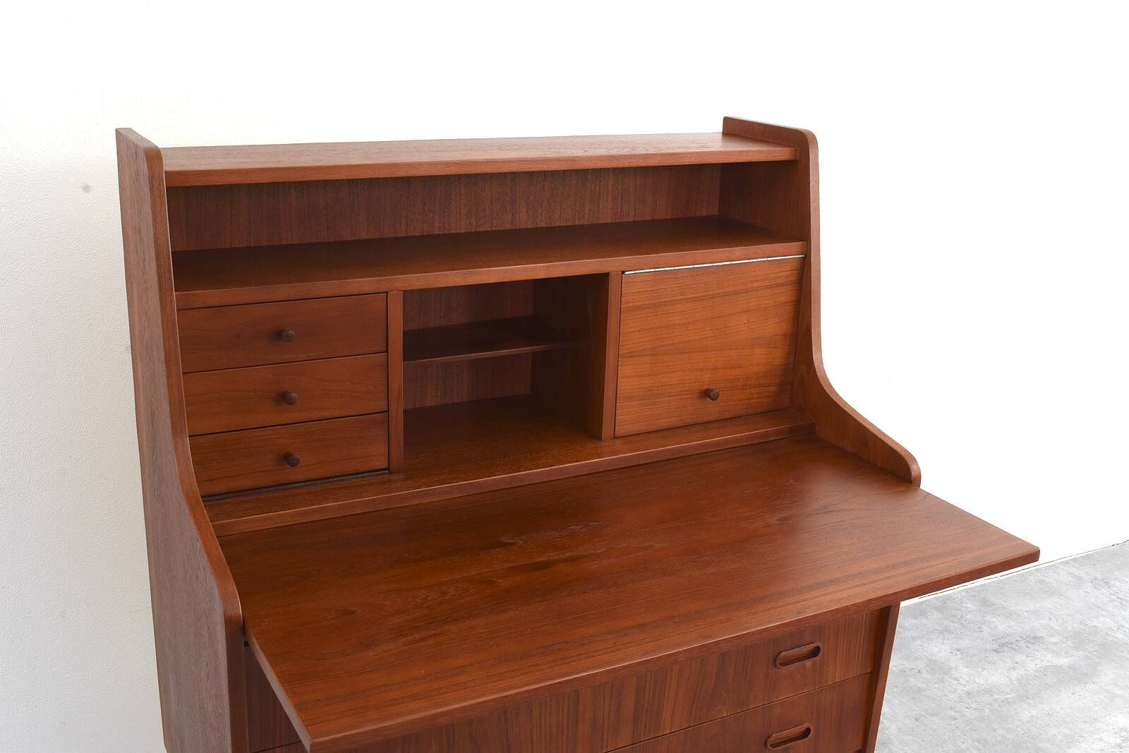 Mid-Century Danish Teak Secretary, 1960s.