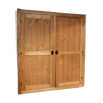 Closet door with frames