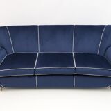 Canapé Art Déco Guglielmo Ulrich en Velours, Italie, 1940s