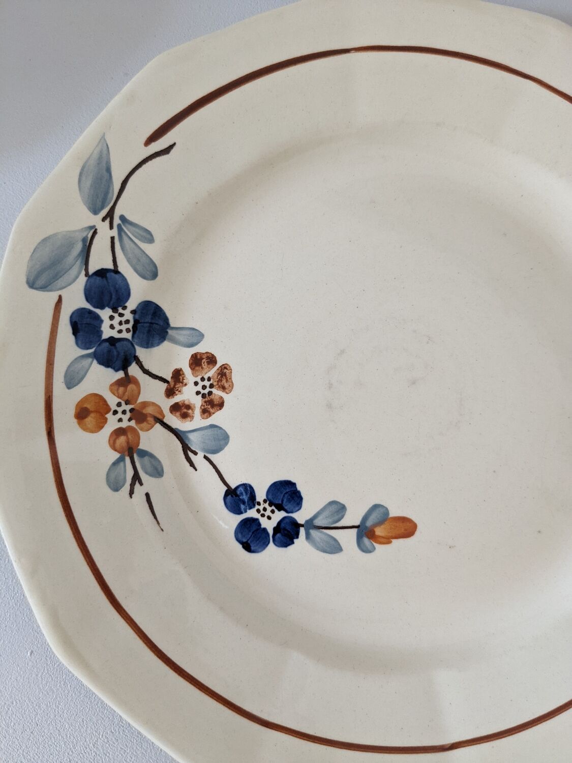 Ten flat plates Sarreguemines