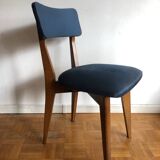 Pair of vintage blue chairs 1950
