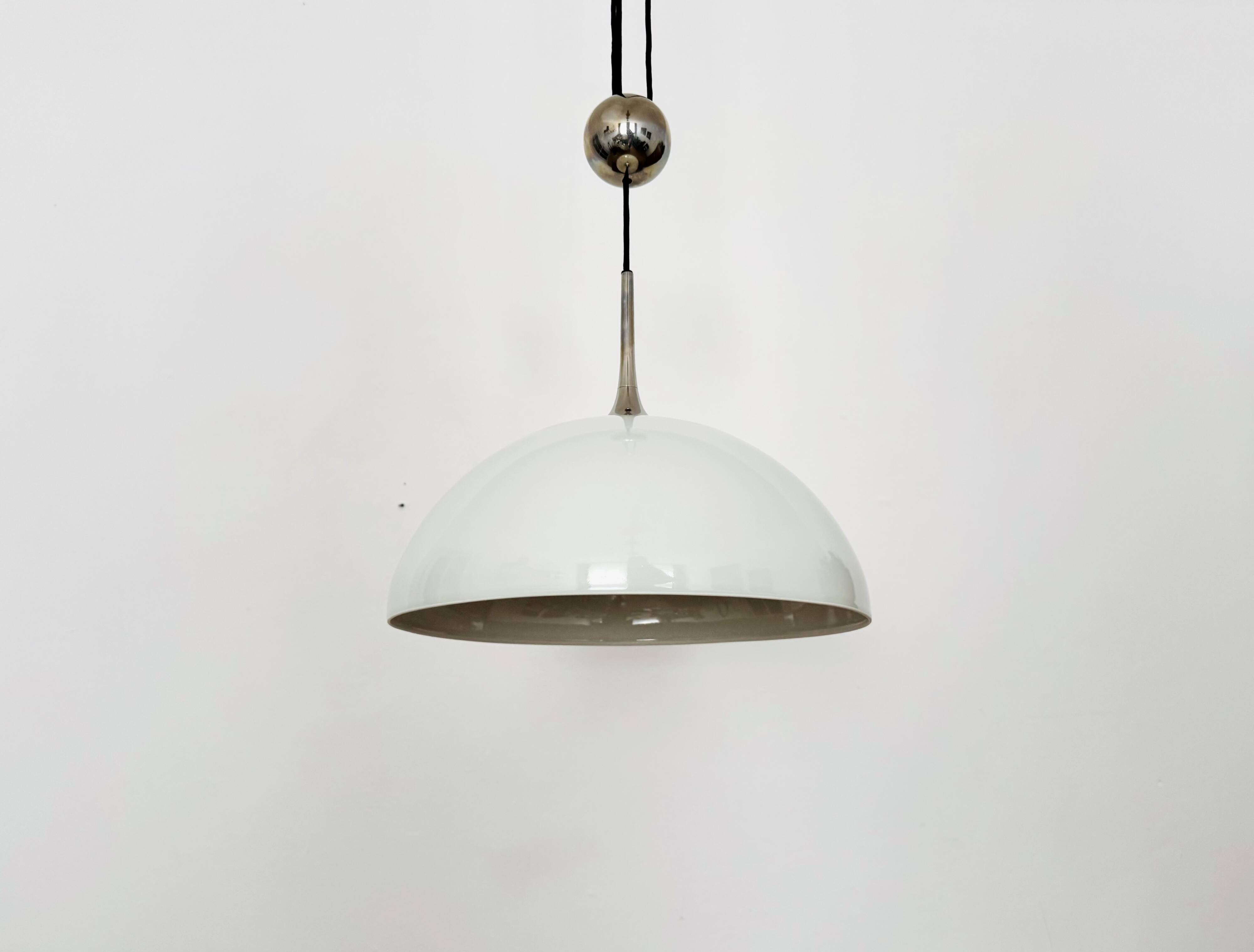 Adjustable Posa Pendant Lamp with Porcelain Shade by Florian Schulz