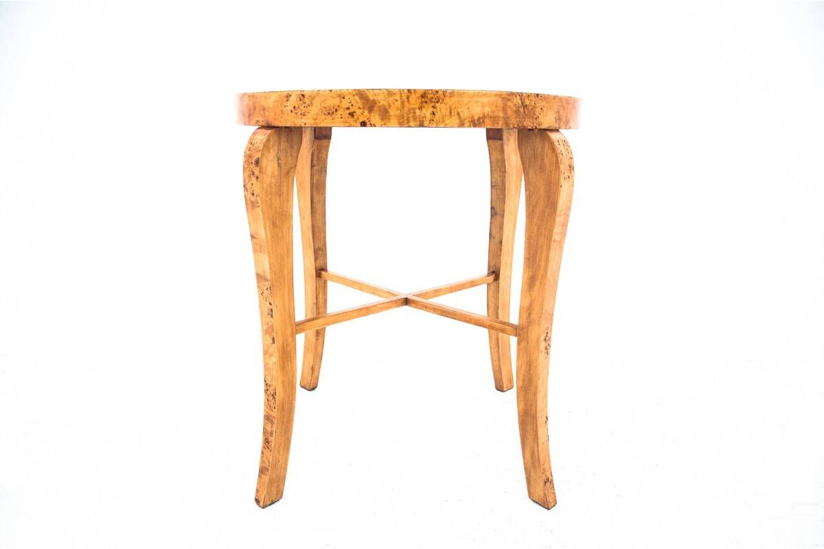 Art Deco table, Poland, 1930s. After renovation.