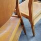 Set of 10 vintage theater chairs compass feet