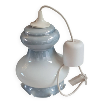 Suspension opaline bleu