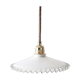 Suspension en opaline blanche