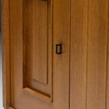 Brutalist Oak Cabinet, Belgium, 1960s