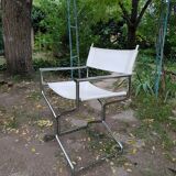 Pair of chrome armchairs, 1970