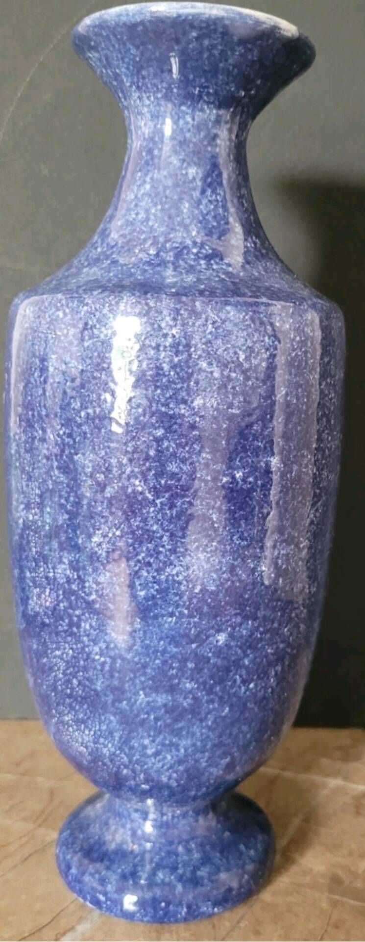 Hand-painted ceramic vase signed Koskinas, probably Greek.