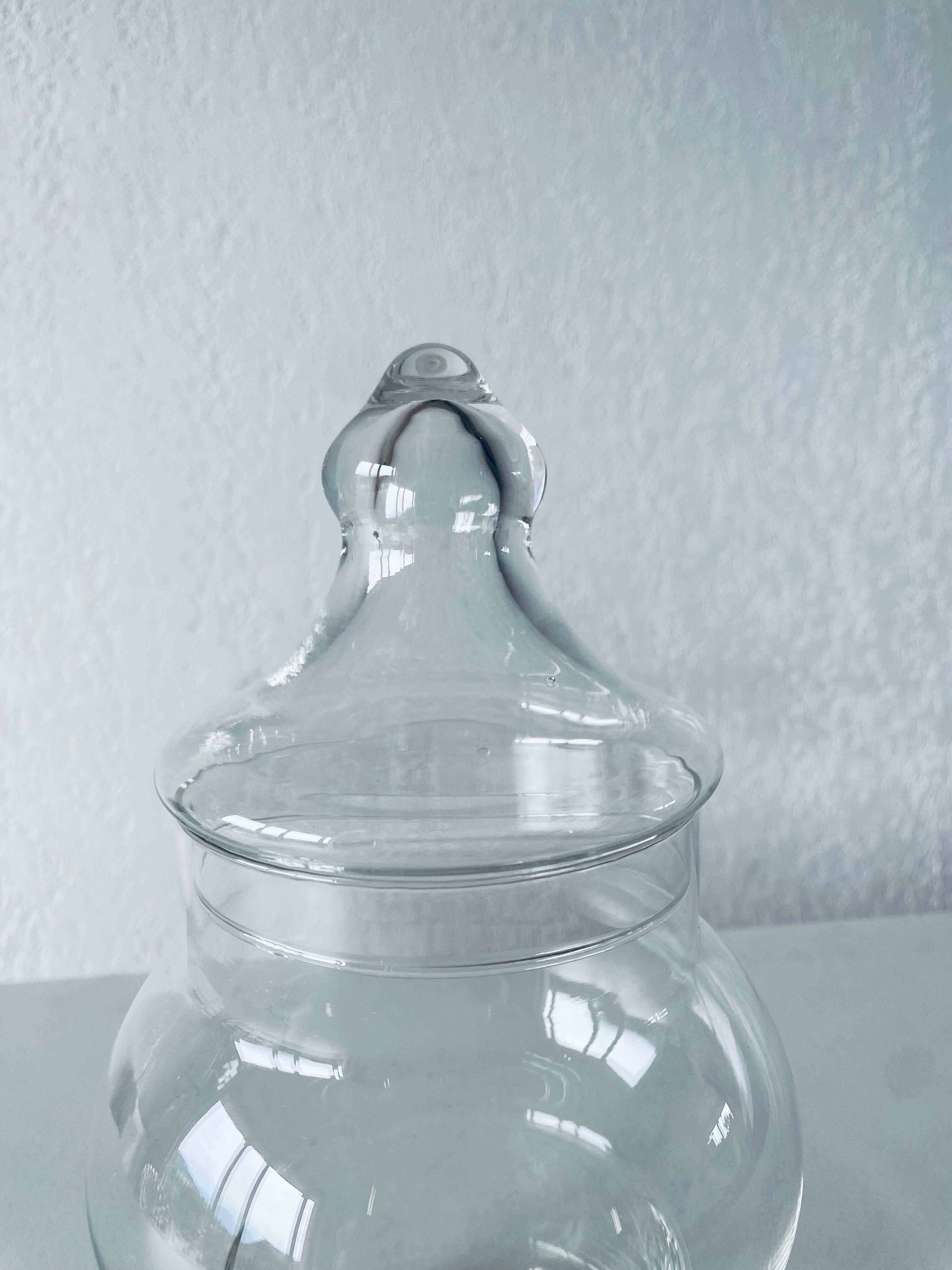 Apothecary shaped glass bottle