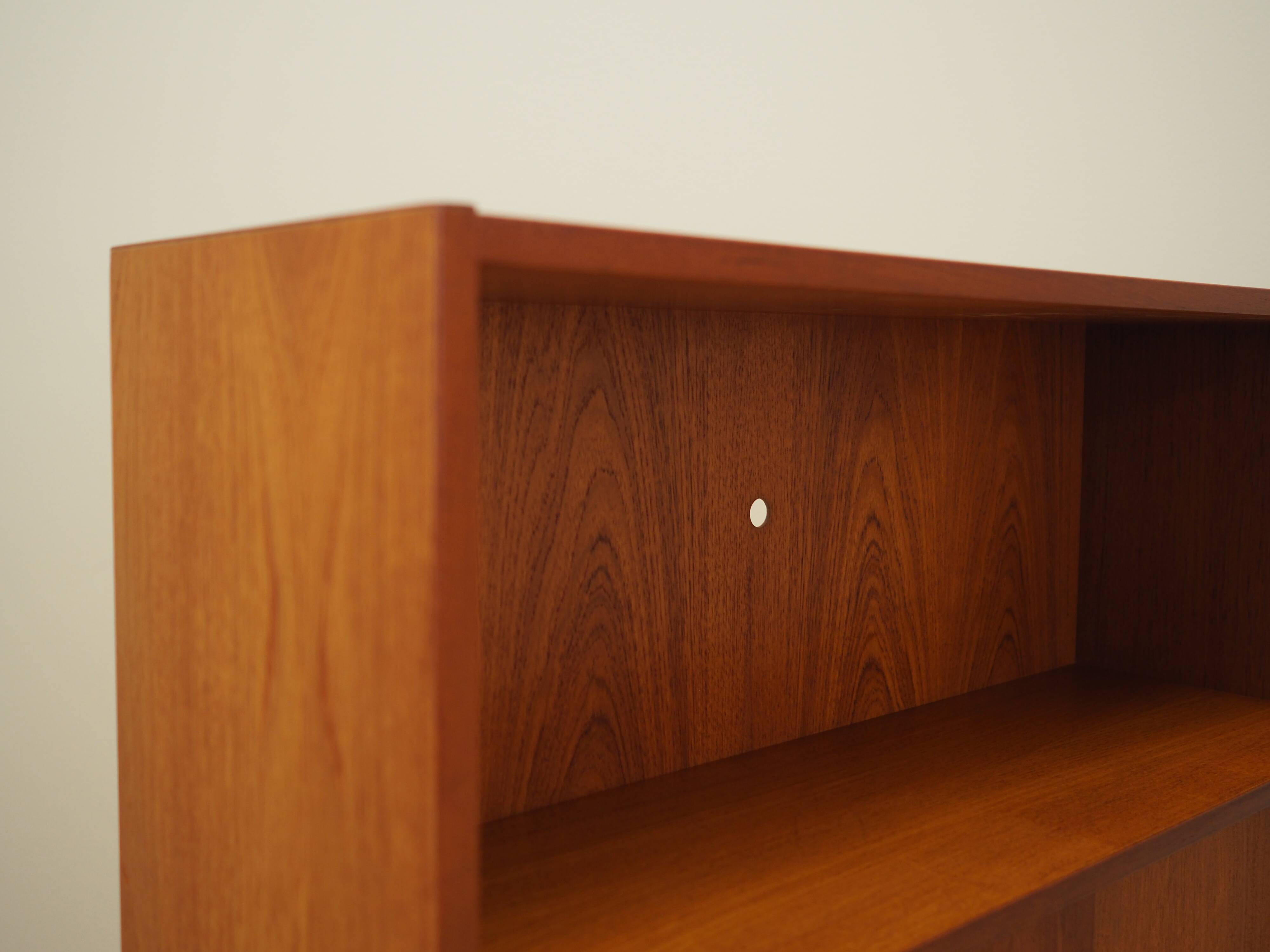 Teak bookcase, Danish design, 1970s, production: Denmark