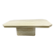 Vintage 1970s travertin coffee table