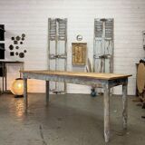 Old patinated farm table
