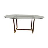 Roche Bobois table in 70s smoked glass