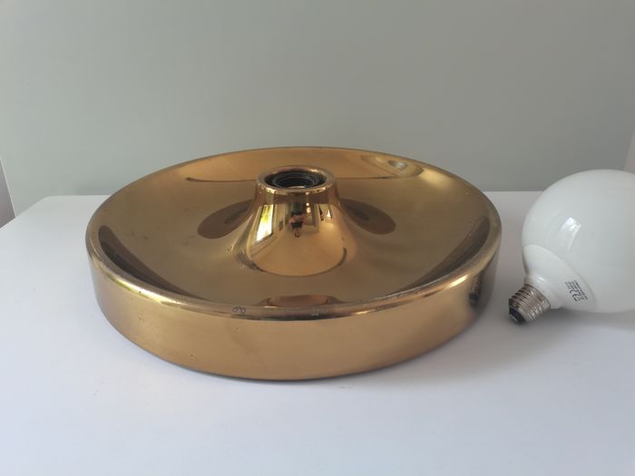 Italian brass wall lamp, diam. 39 cm
