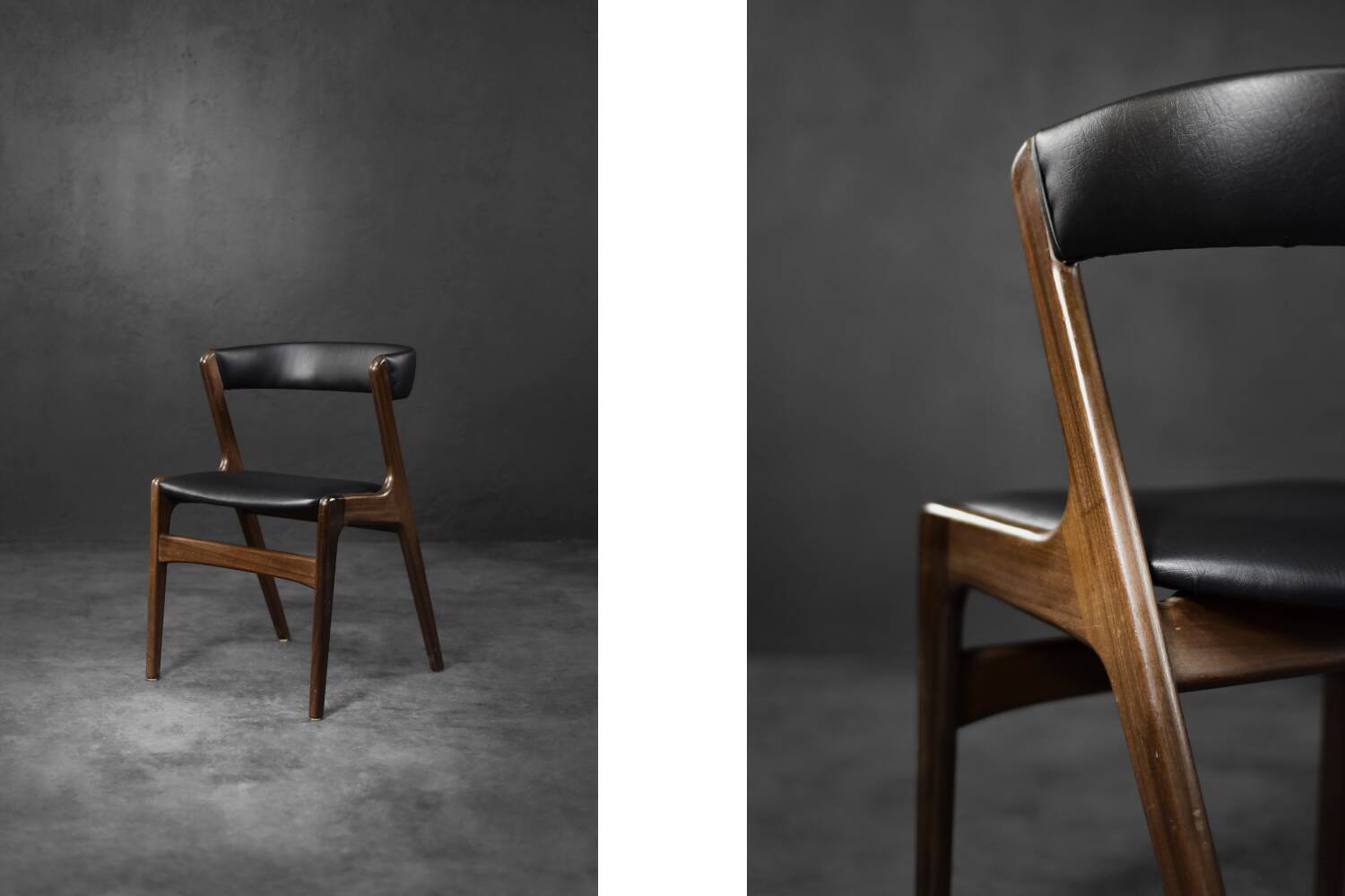 Mid-Century Danish Modern Teak Office Chair Model Fire by Kai Kristiansen