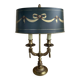 19th-century bouillotte lamp in solid bronze