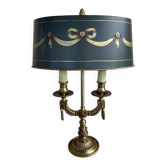 19th-century bouillotte lamp in solid bronze