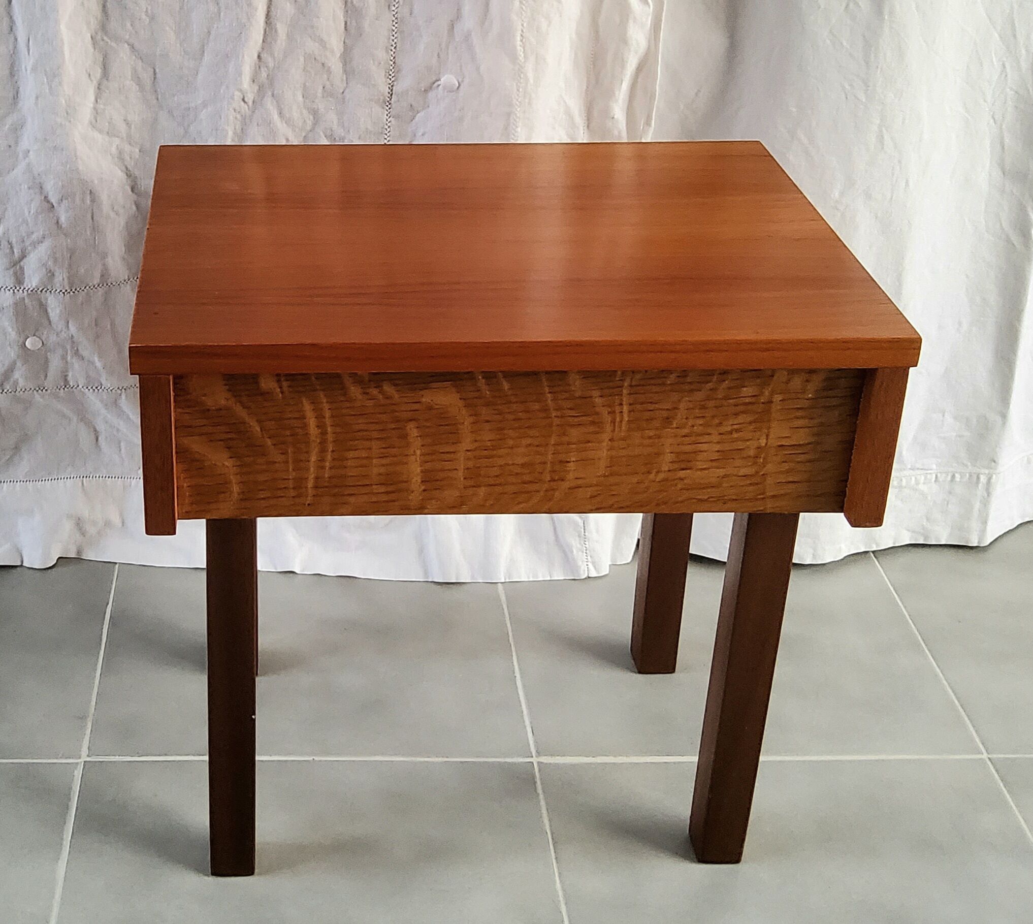 Teak bedside