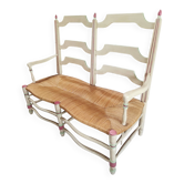 Radassier bench and its footrest - Provençal