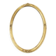 Large old oval gold leaf mirror, beveled, 64cm