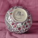 Bonbonnière in Gien earthenware cashmere decoration