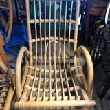 Pair of chairs of bamboo garden