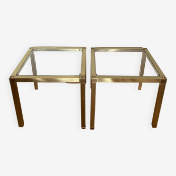 Pair of stackable coffee tables from the 80s