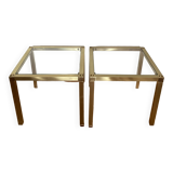 Pair of stackable coffee tables from the 80s